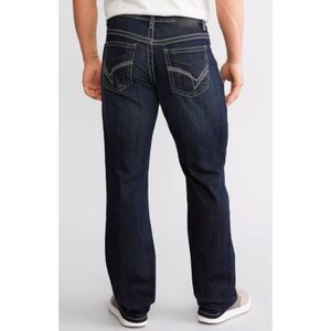 BKE Tyler Jeans Mens 40x34 Straight Leg Stretch Western Denim Blue Dark Wash